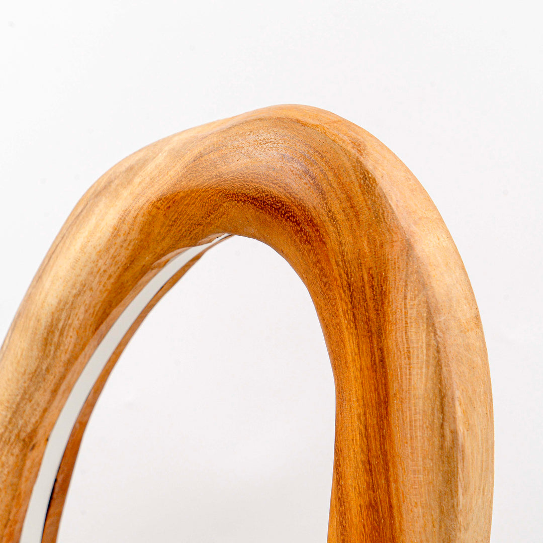 Vionli Live Edge U-Frame Mirror with Light