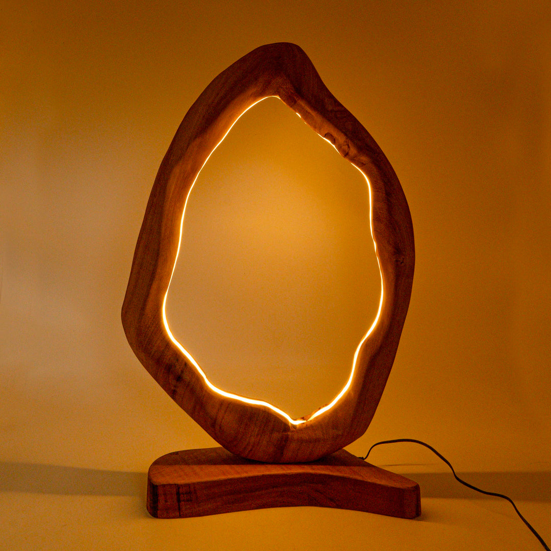 Nextel Live Edge Frame Curvy Table Lamp