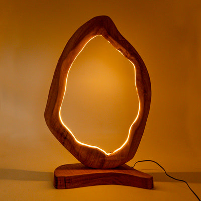 Nextel Live Edge Frame Curvy Table Lamp