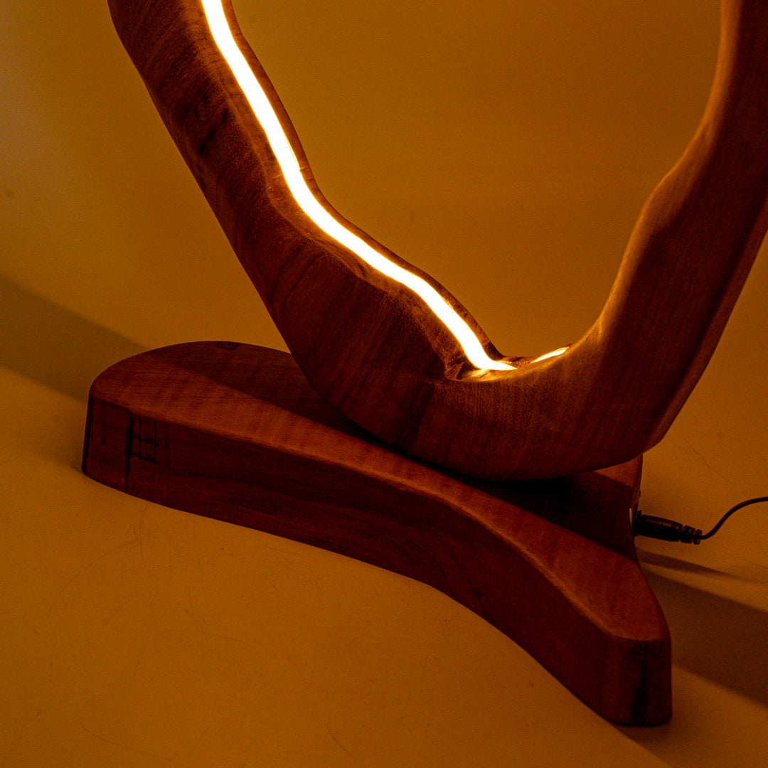 Nextel Live Edge Frame Curvy Table Lamp