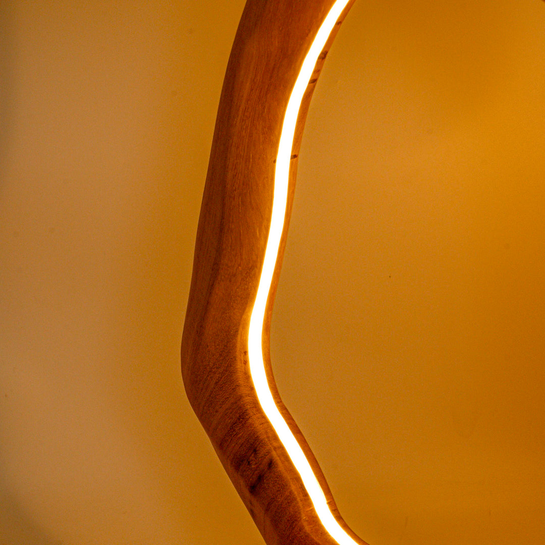 Nextel Live Edge Frame Curvy Table Lamp
