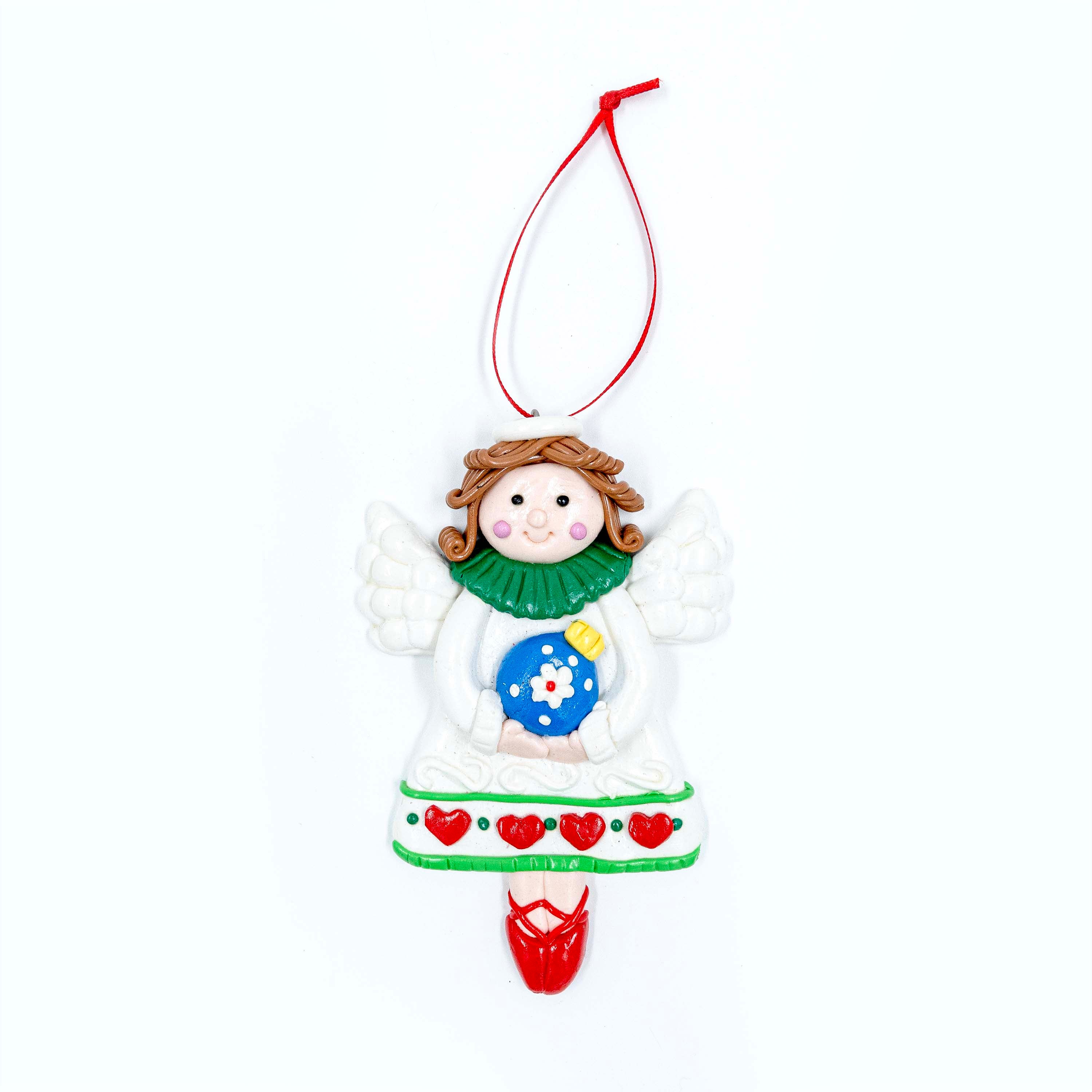Christmas Ornament Angel White