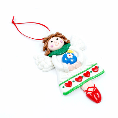 Christmas Ornament Angel White