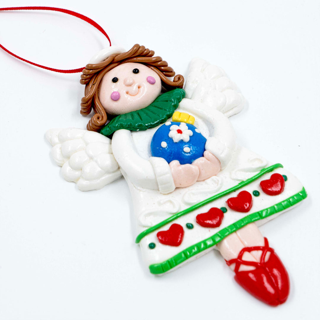 Christmas Ornament Angel White