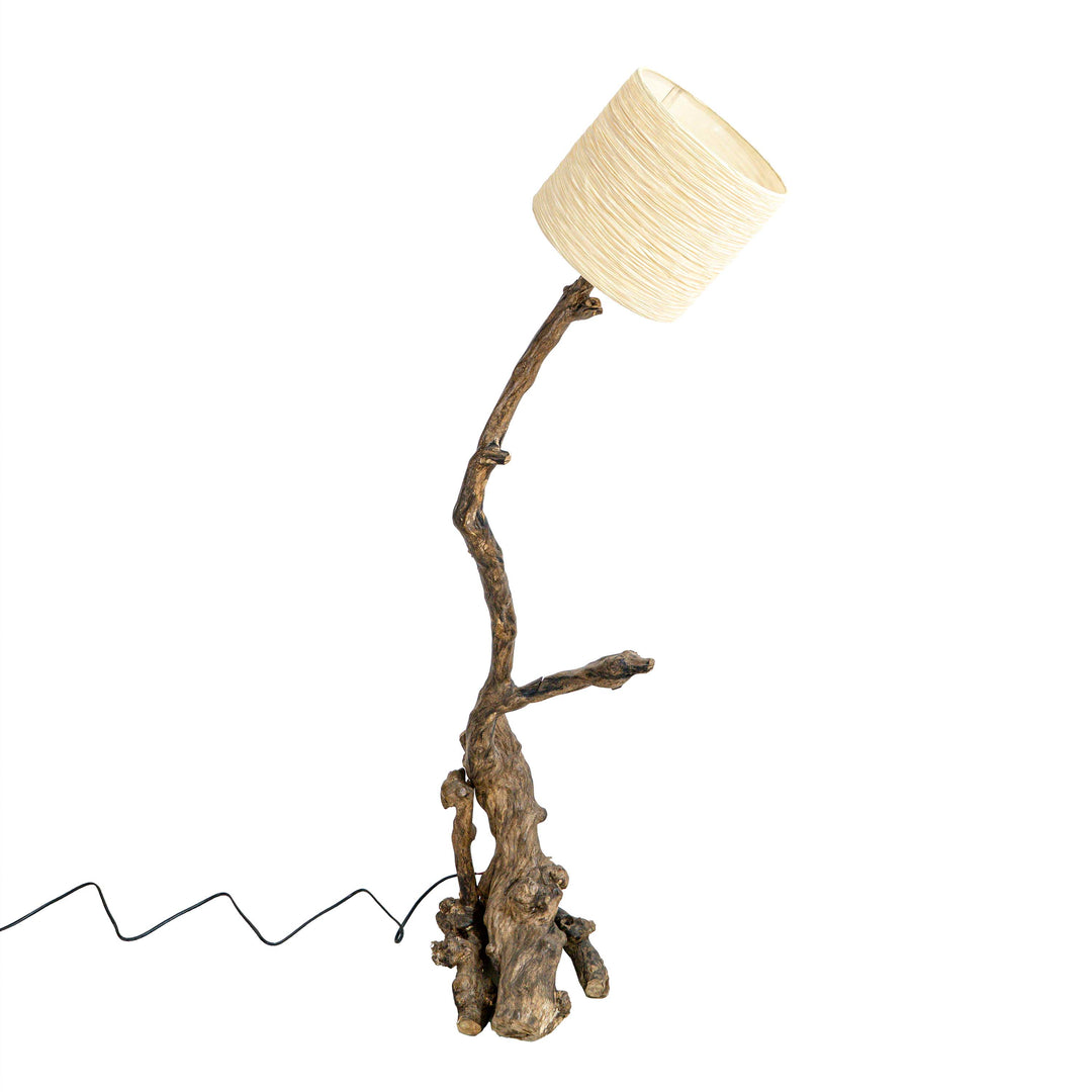 Cevinoi Natural V-shaped Stem Floor Lamp