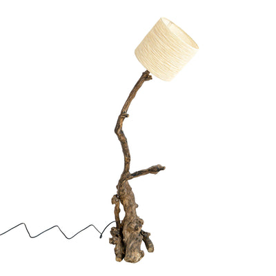 Cevinoi Natural V-shaped Stem Floor Lamp