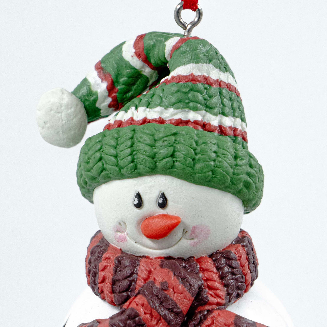 Christmas Ornament Snowman Green