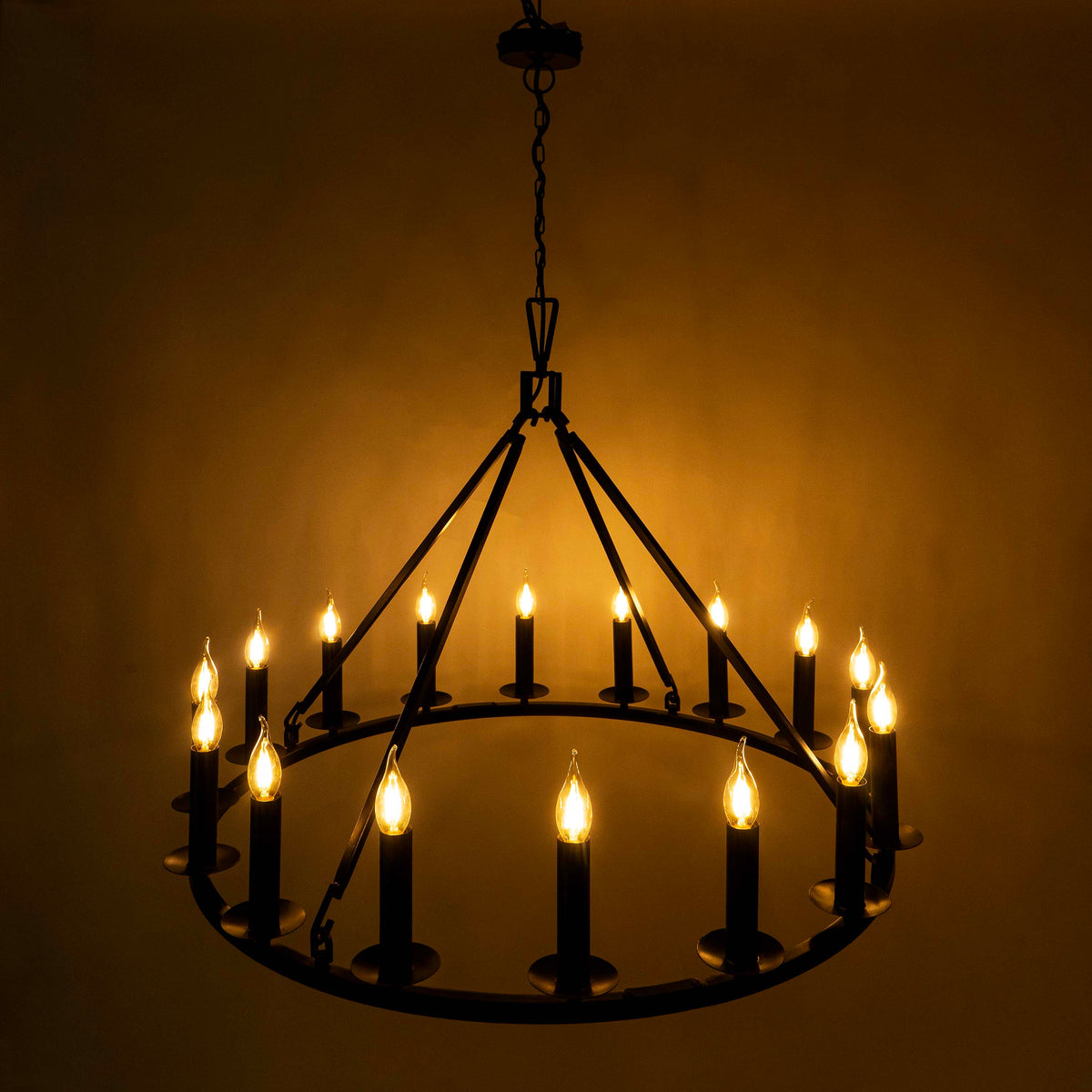 16 Light Round Chandelier