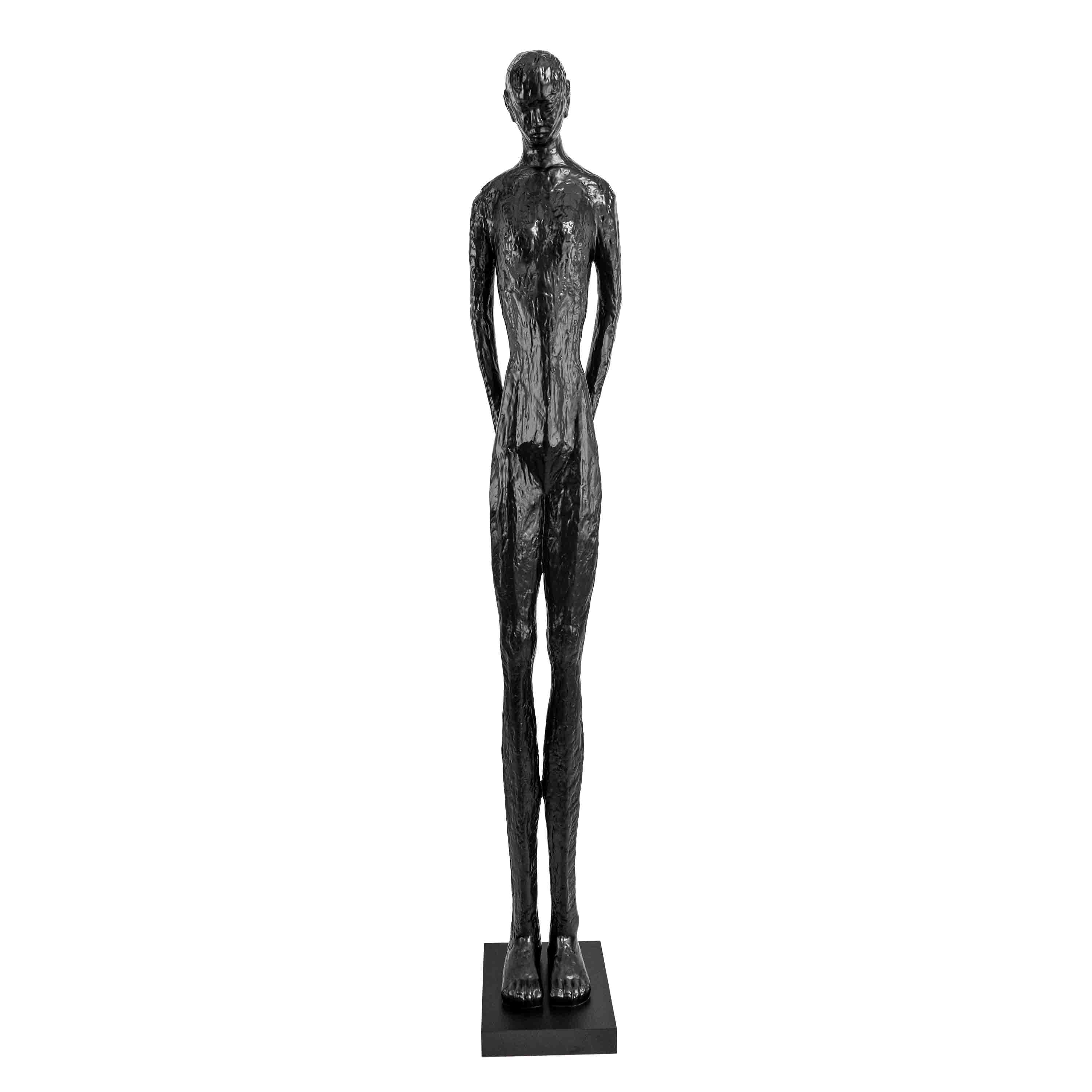 Man Standing Sculpture Black - 6 Feet