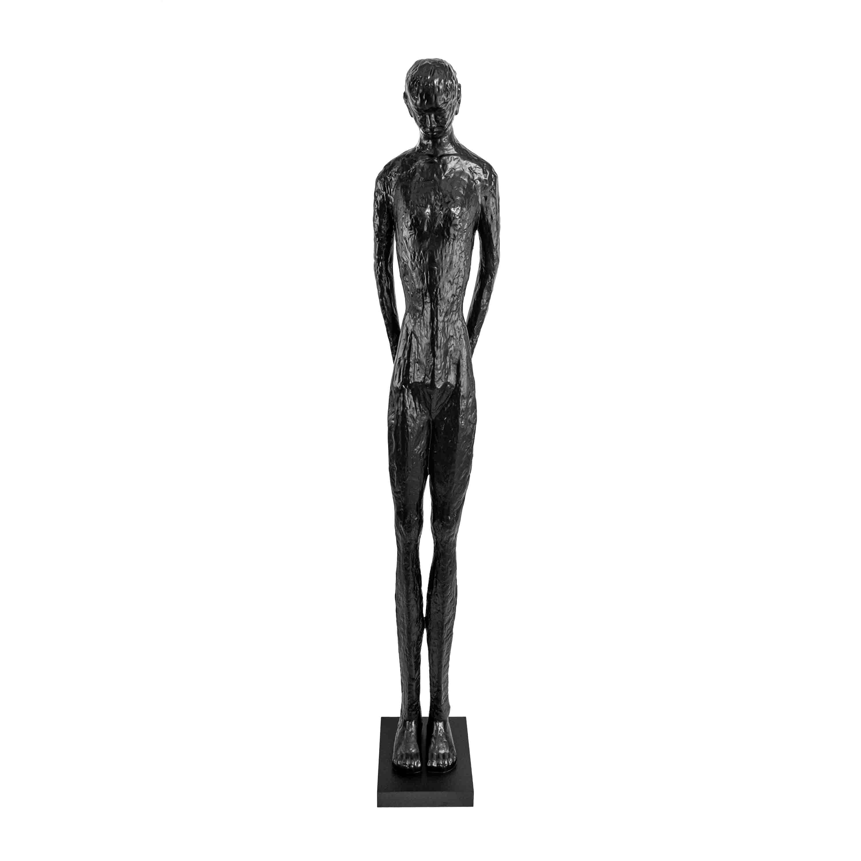 Man Standing Sculpture Black - 6 Feet