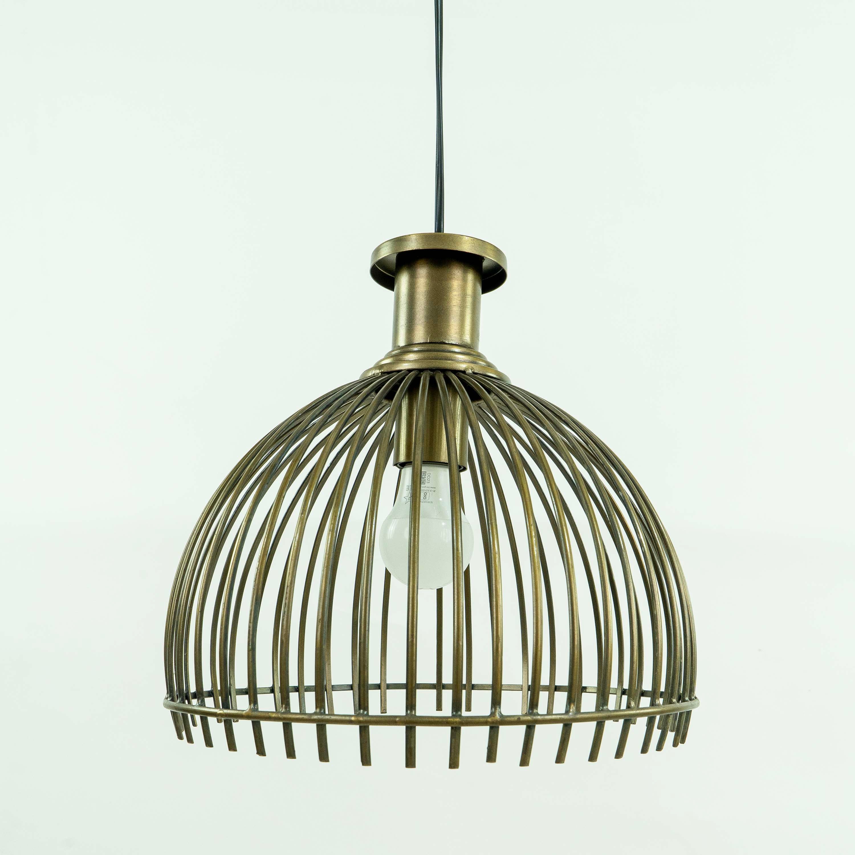 Round Metal Bulan Pendant Lamp