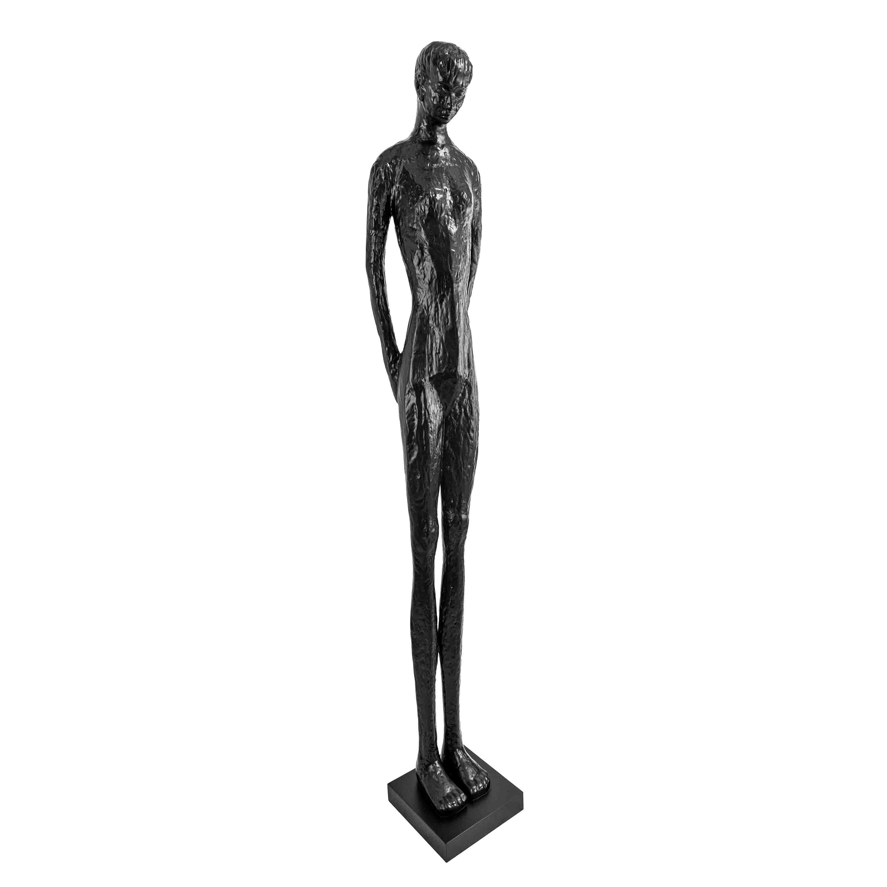 Man Standing Sculpture Black - 6 Feet