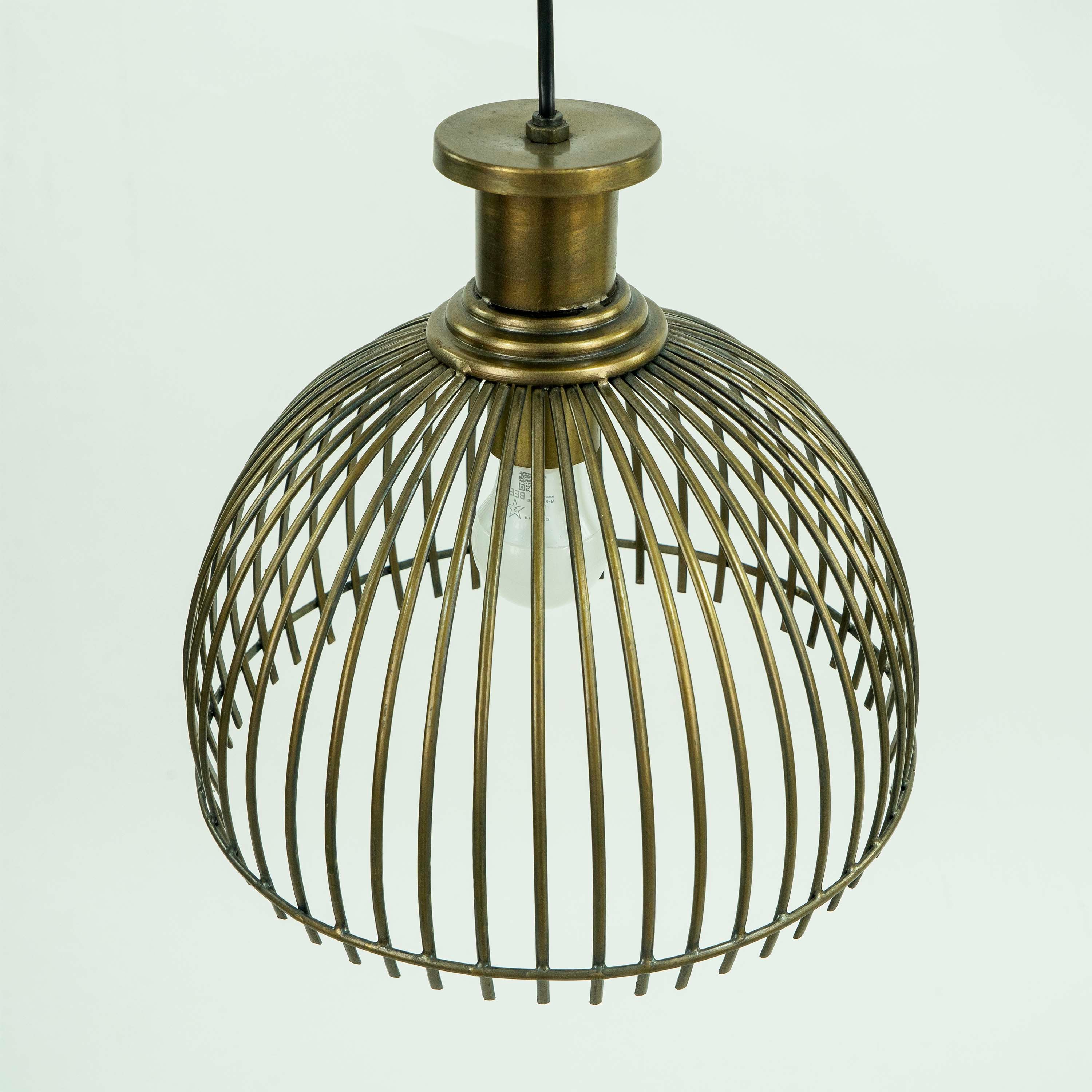 Round Metal Bulan Pendant Lamp