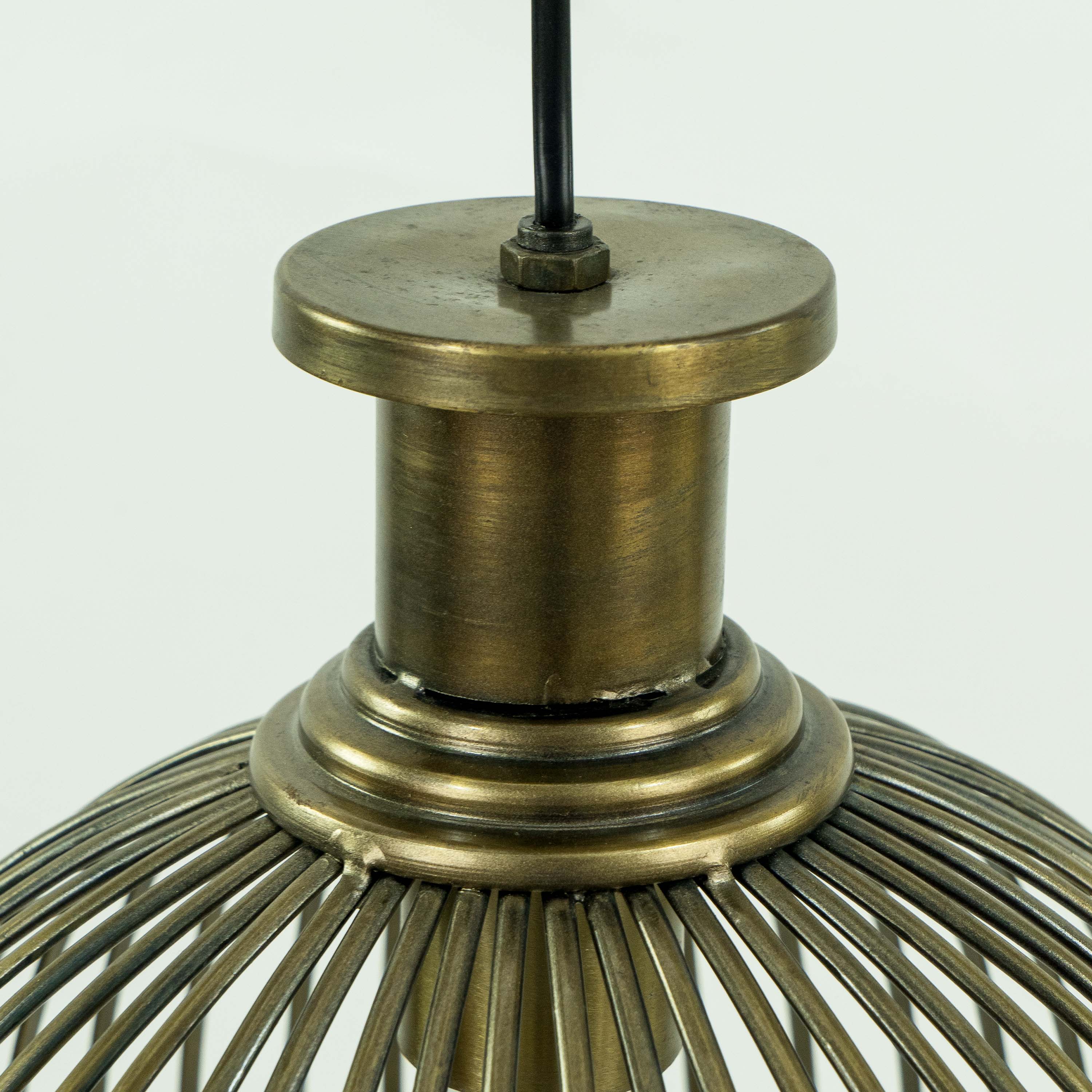 Round Metal Bulan Pendant Lamp
