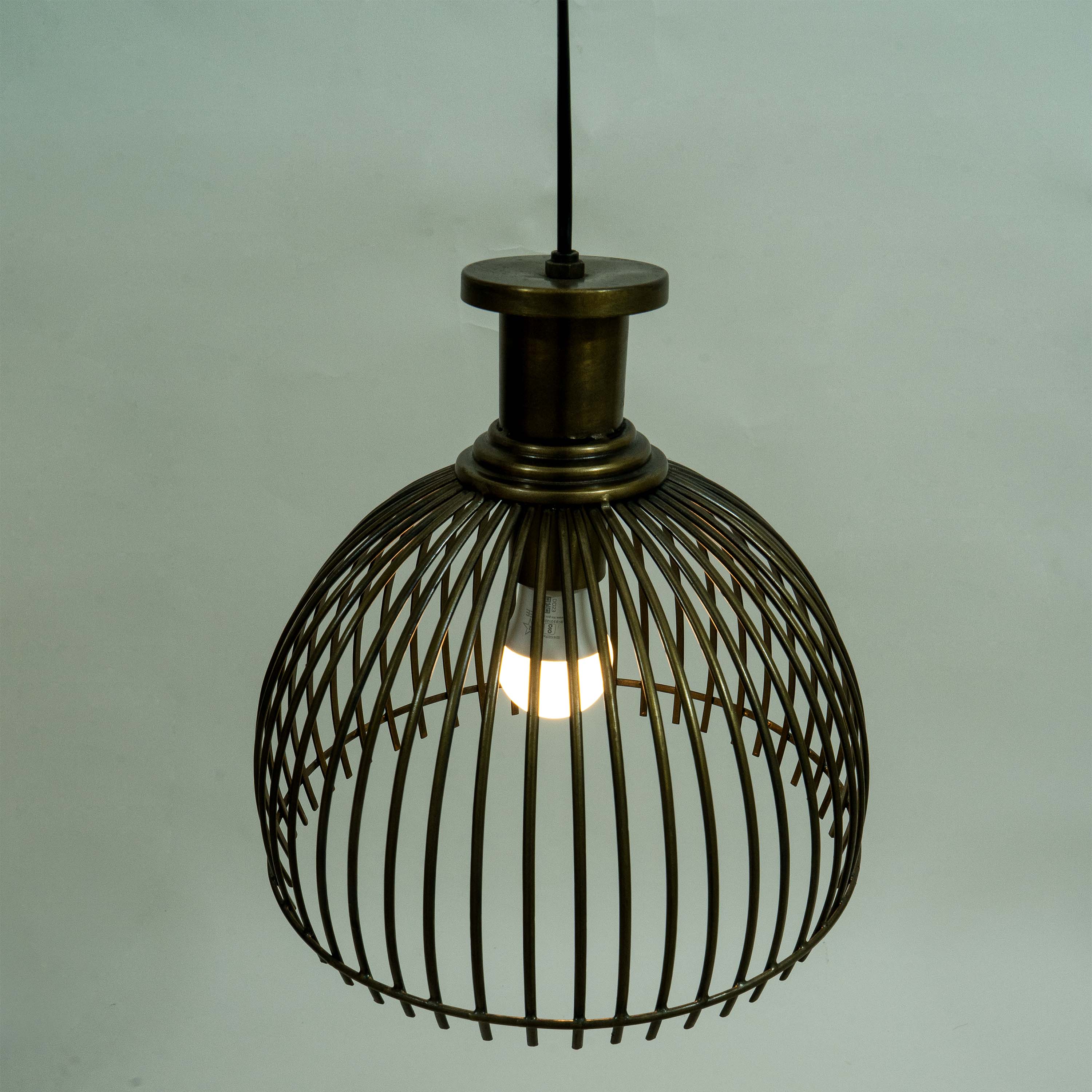 Round Metal Bulan Pendant Lamp