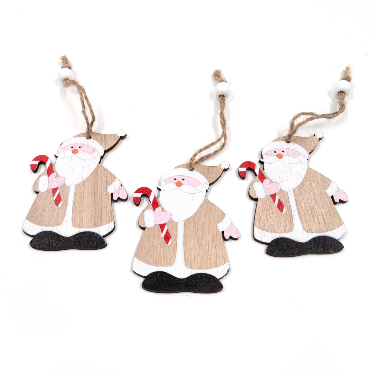 Christmas Santa Ornaments (Set of 3)