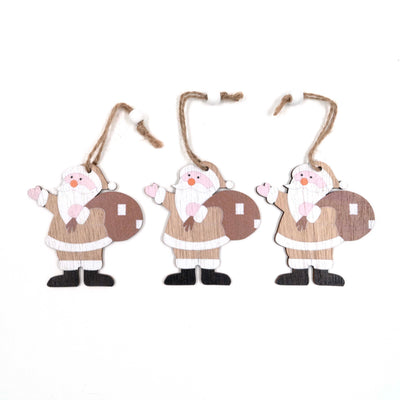 Christmas Santa Ornaments (Set of 3)