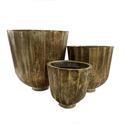 Veridian Flute Planter