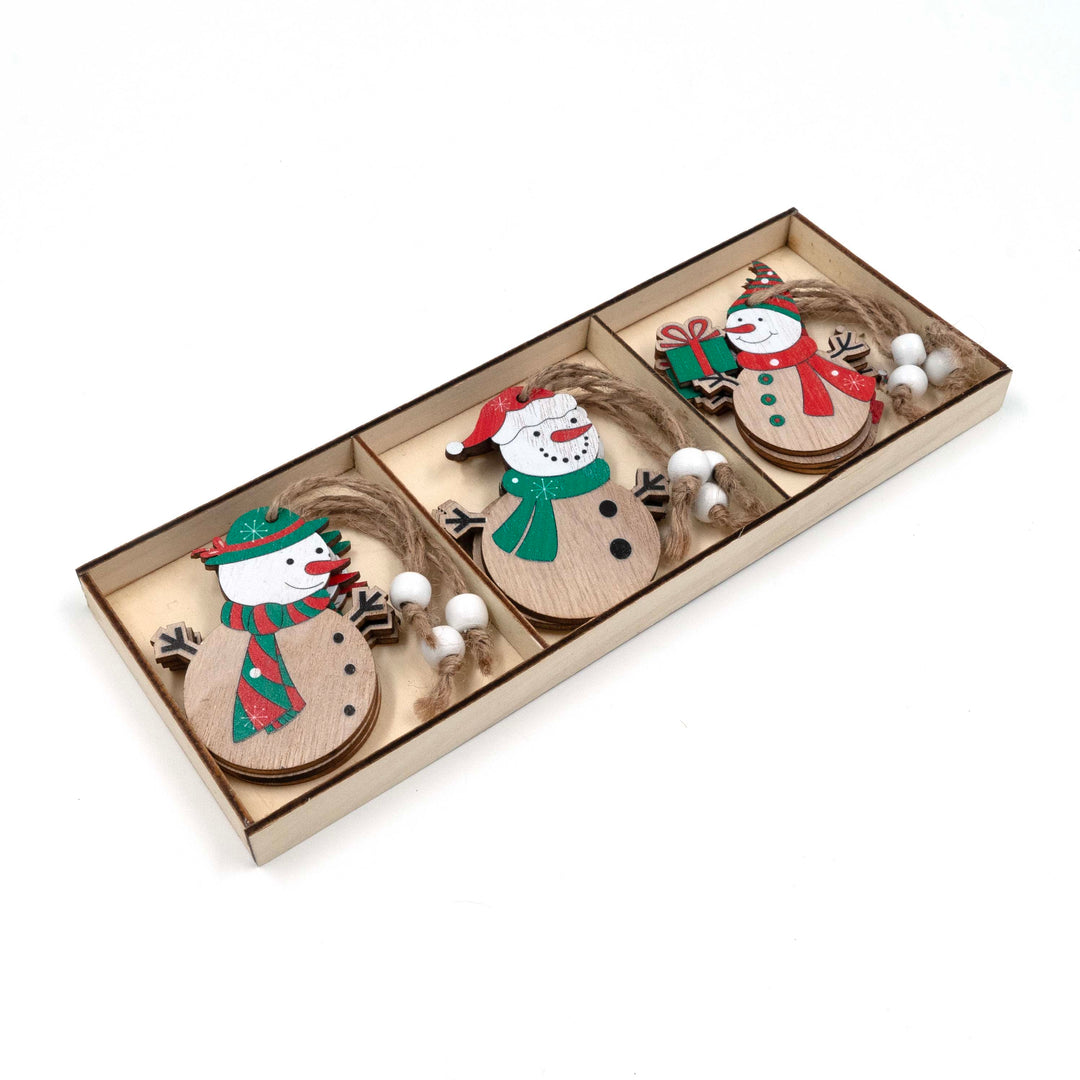 Christmas Snowman Ornaments (Set of 3)