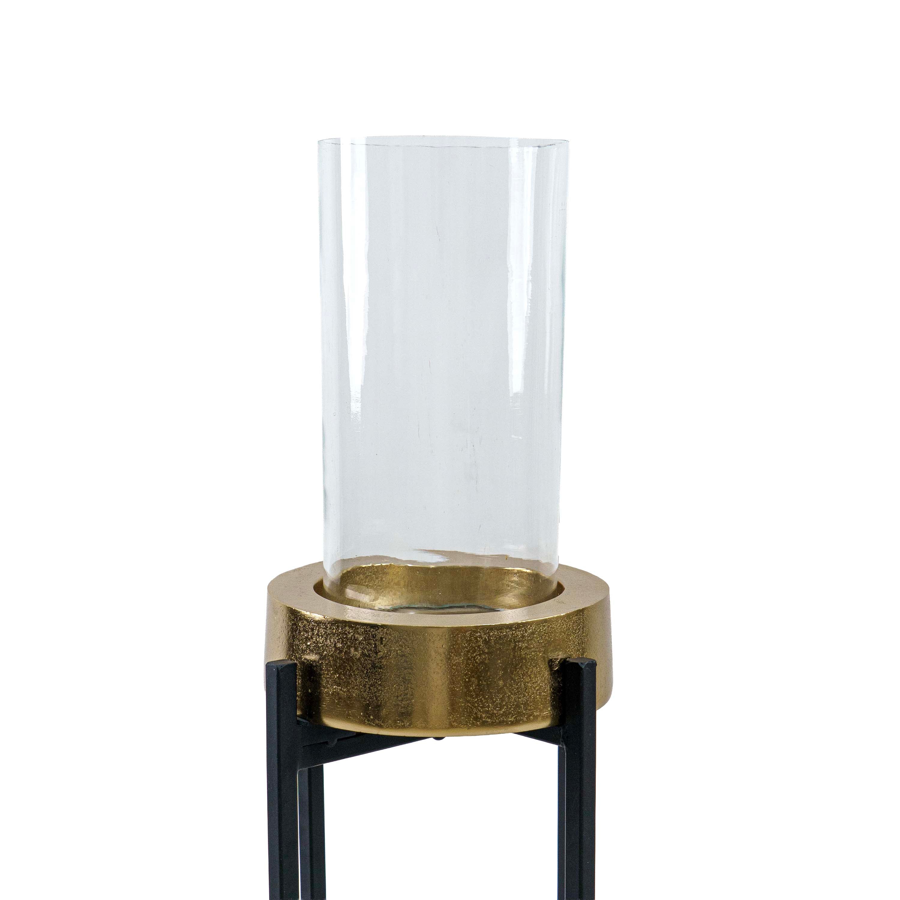 Eleve Aluminium Planter with Glass & Stand