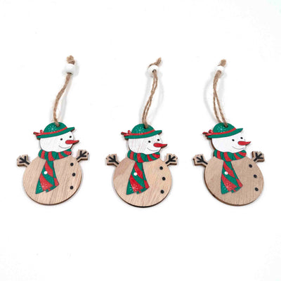 Christmas Snowman Ornaments (Set of 3)