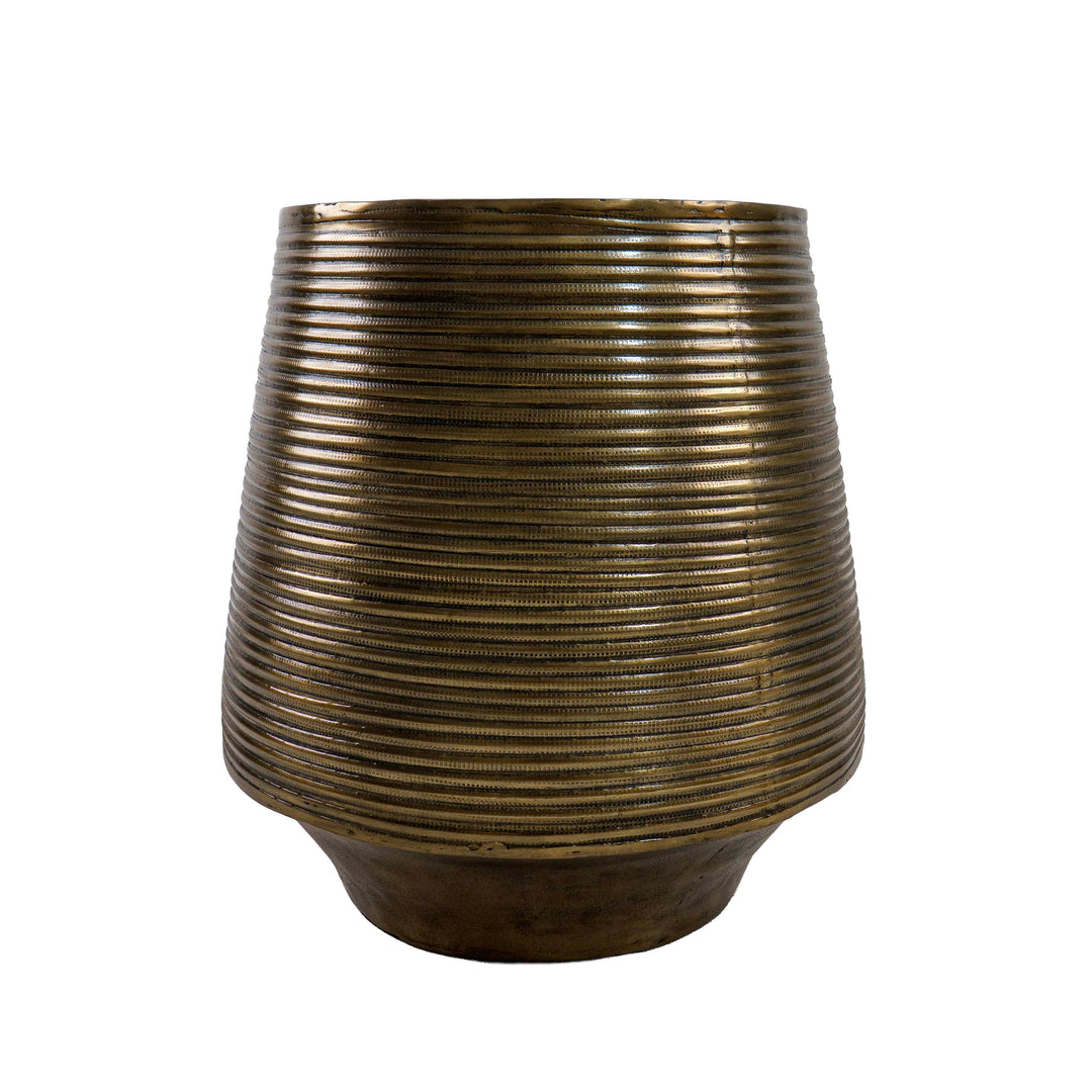 Bronze Glow Aluminium Planter with Holder