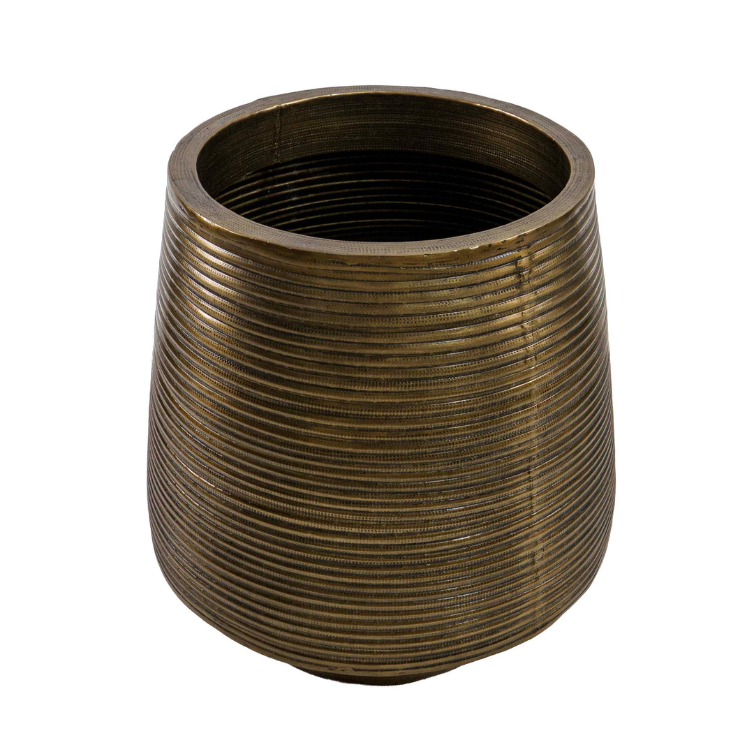 Bronze Glow Aluminium Planter with Holder