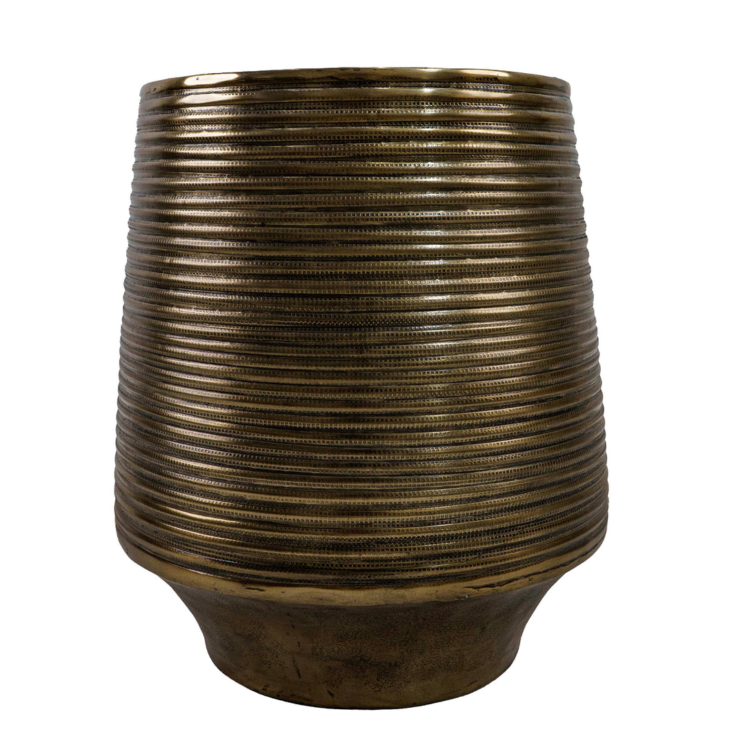 Bronze Glow Aluminium Planter with Holder