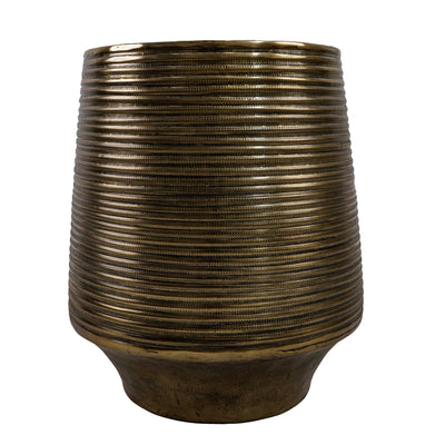 Bronze Glow Aluminium Planter with Holder