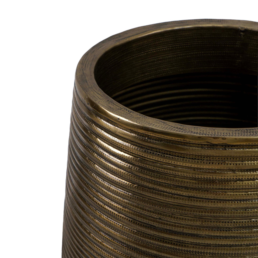 Bronze Glow Aluminium Planter with Holder