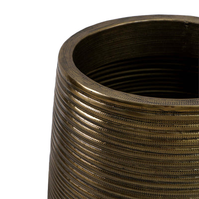 Bronze Glow Aluminium Planter with Holder