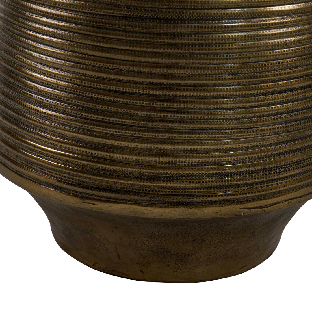 Bronze Glow Aluminium Planter with Holder