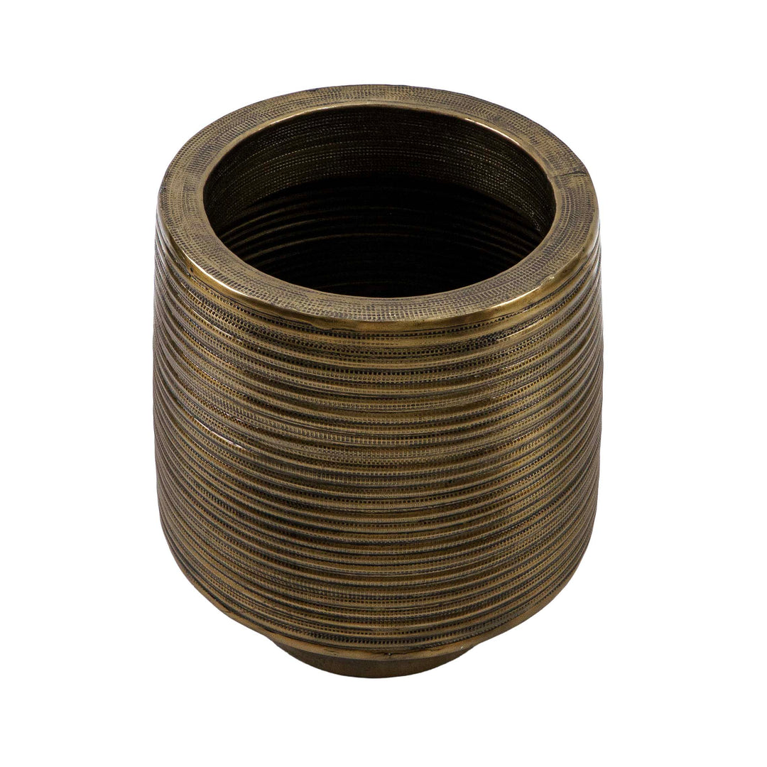 Bronze Glow Aluminium Planter with Holder