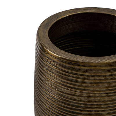 Bronze Glow Aluminium Planter with Holder