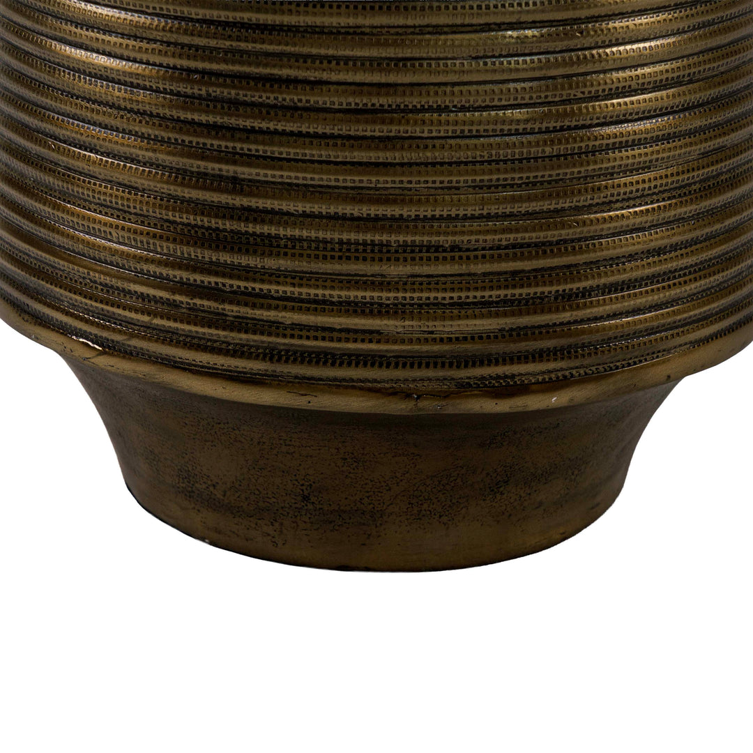 Bronze Glow Aluminium Planter with Holder