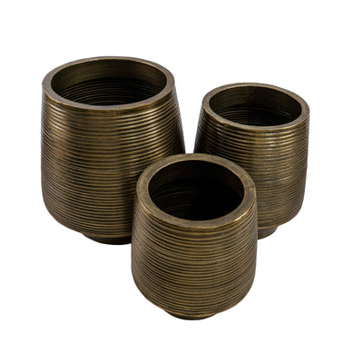 Bronze Glow Aluminium Planter with Holder