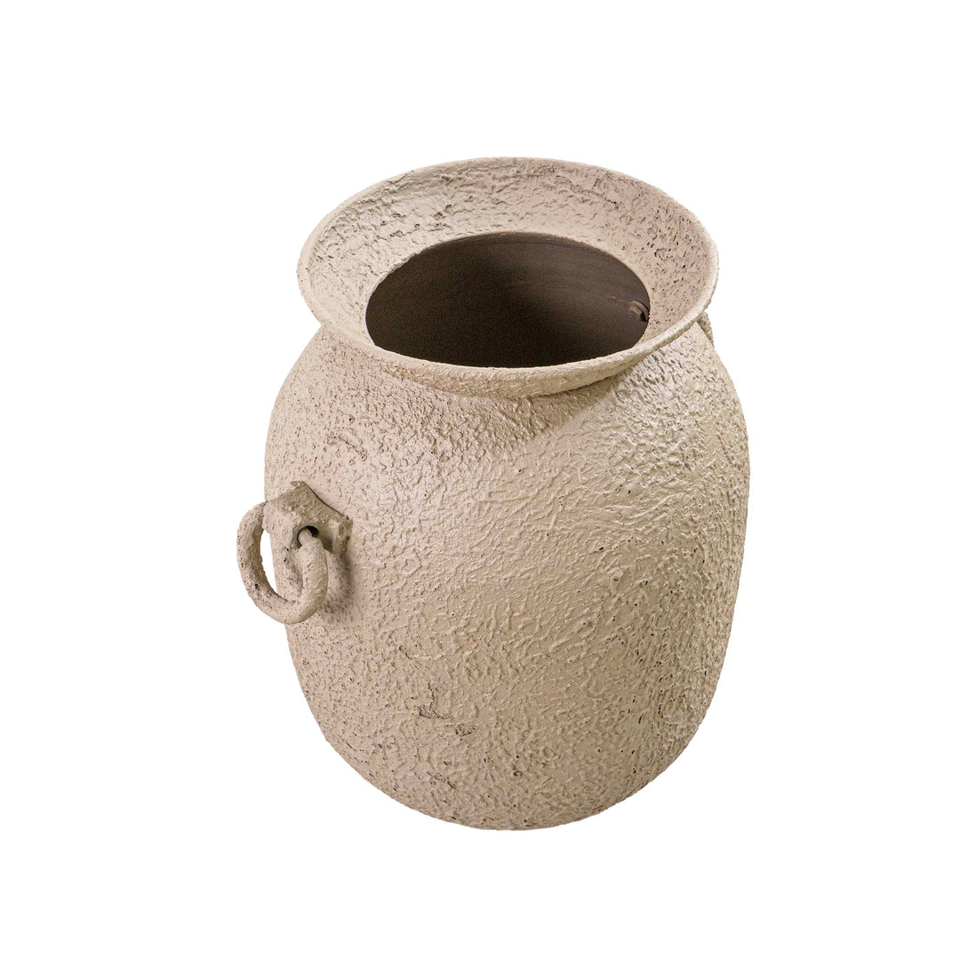 Vintage Charm Aluminium Planter with Holder