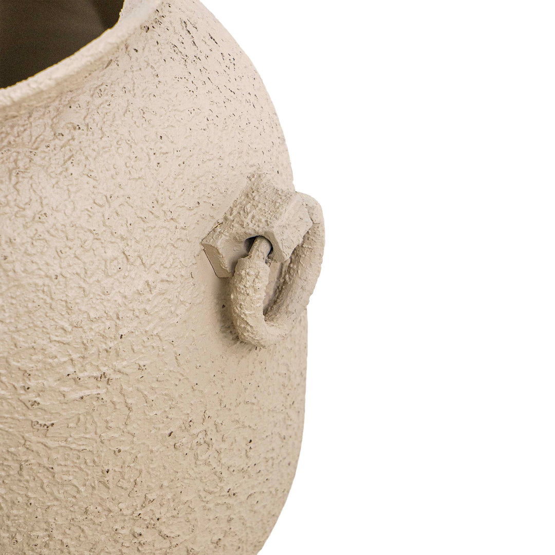 Vintage Charm Aluminium Planter with Holder