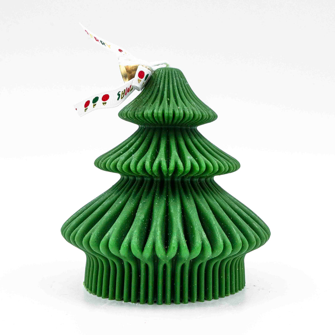 Iris Christmas Tree Candle Wide