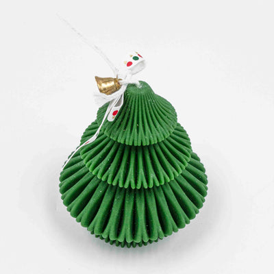 Iris Christmas Tree Candle Wide