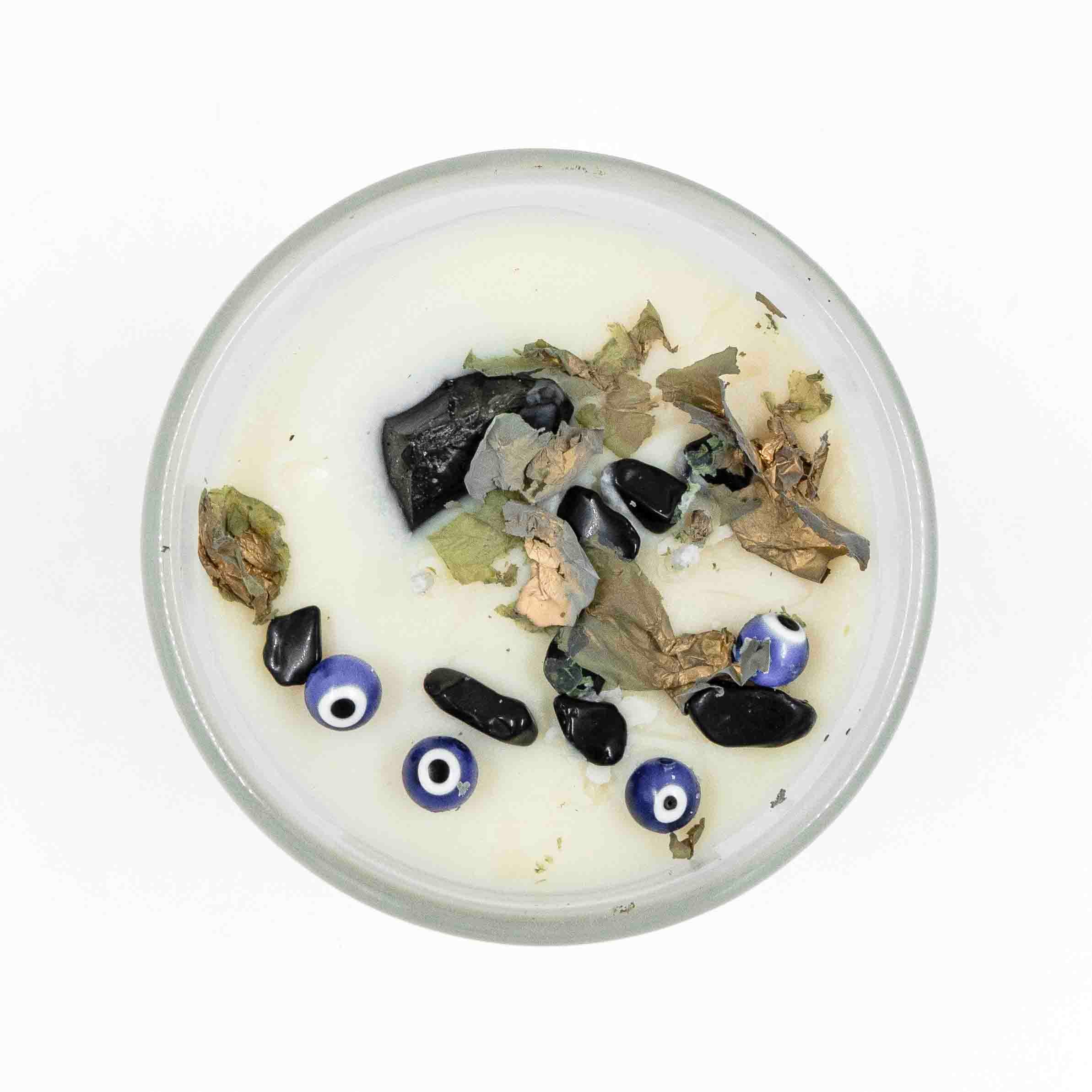 Aarom Evil Eye Crystal Jar Candle
