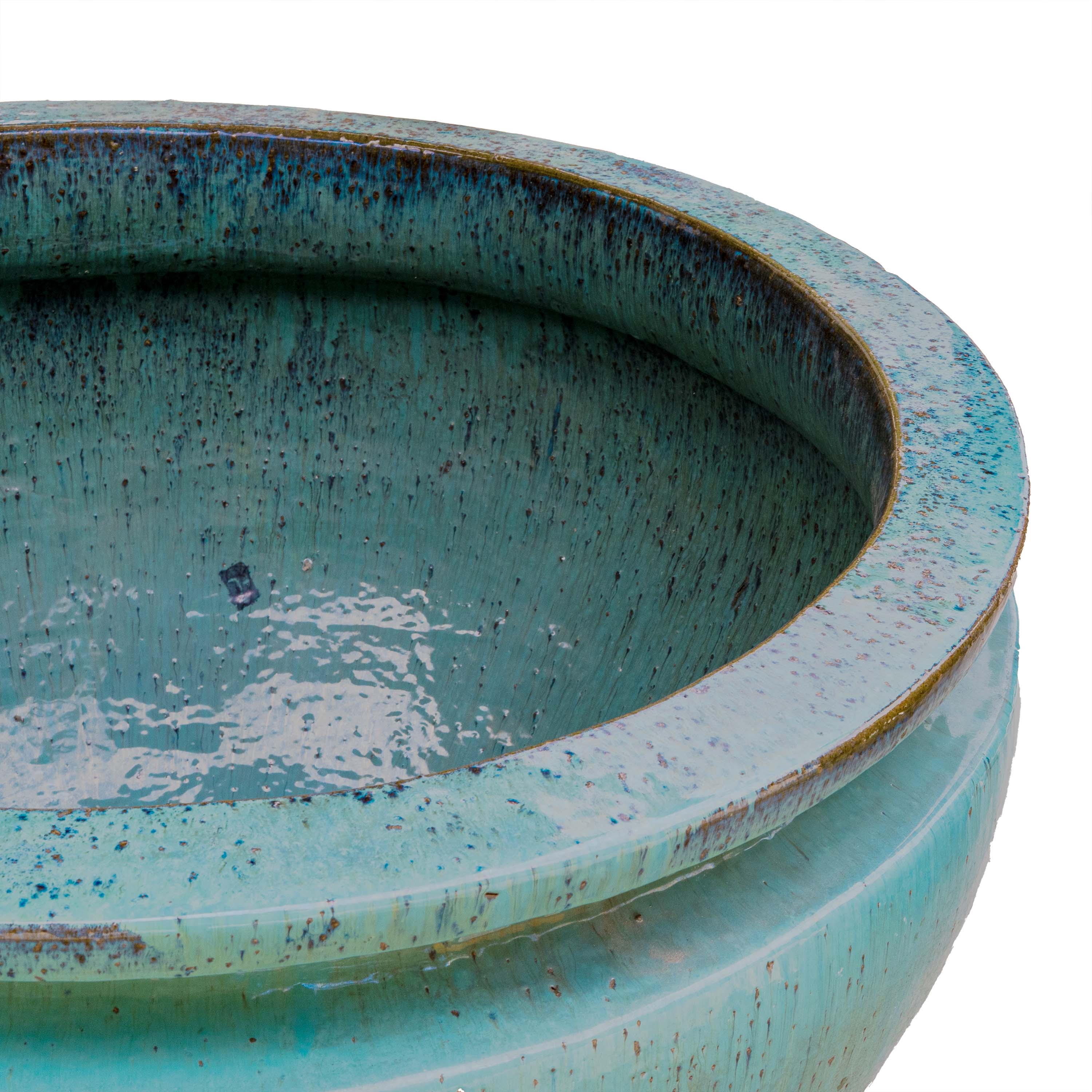 POOL GLAZED INSIDE BOWL