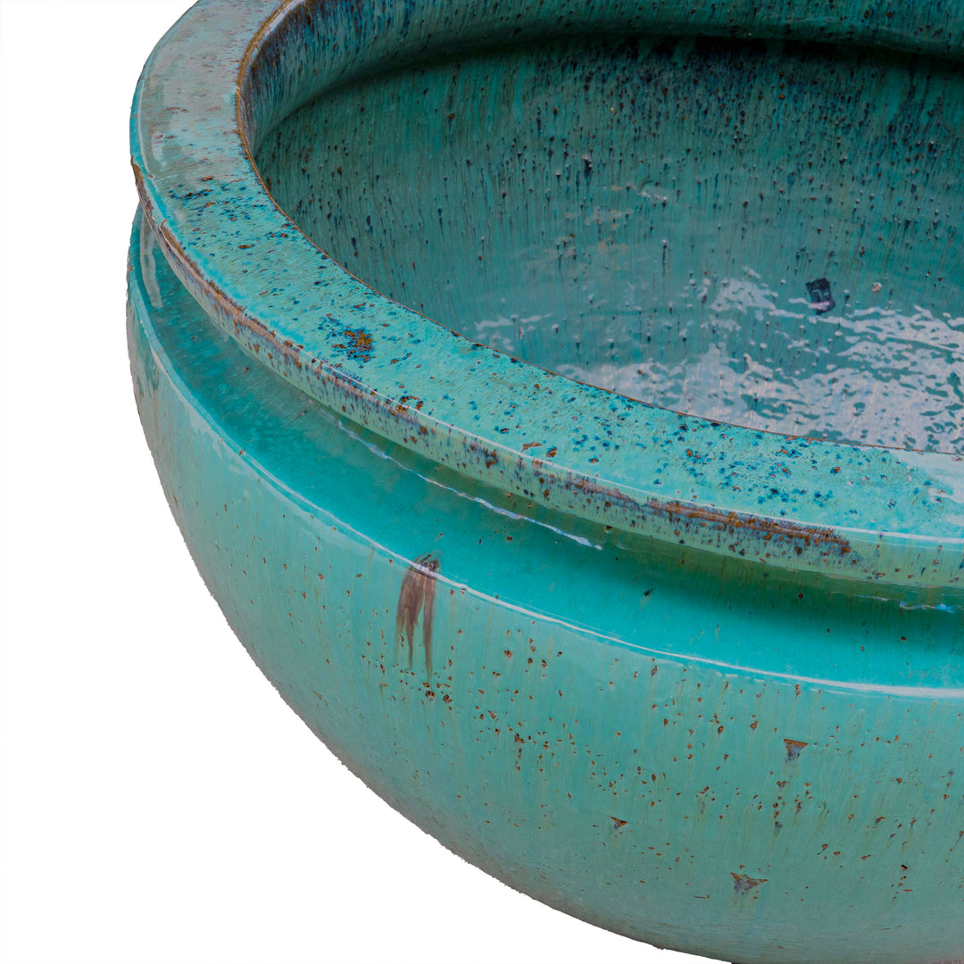 POOL GLAZED INSIDE BOWL
