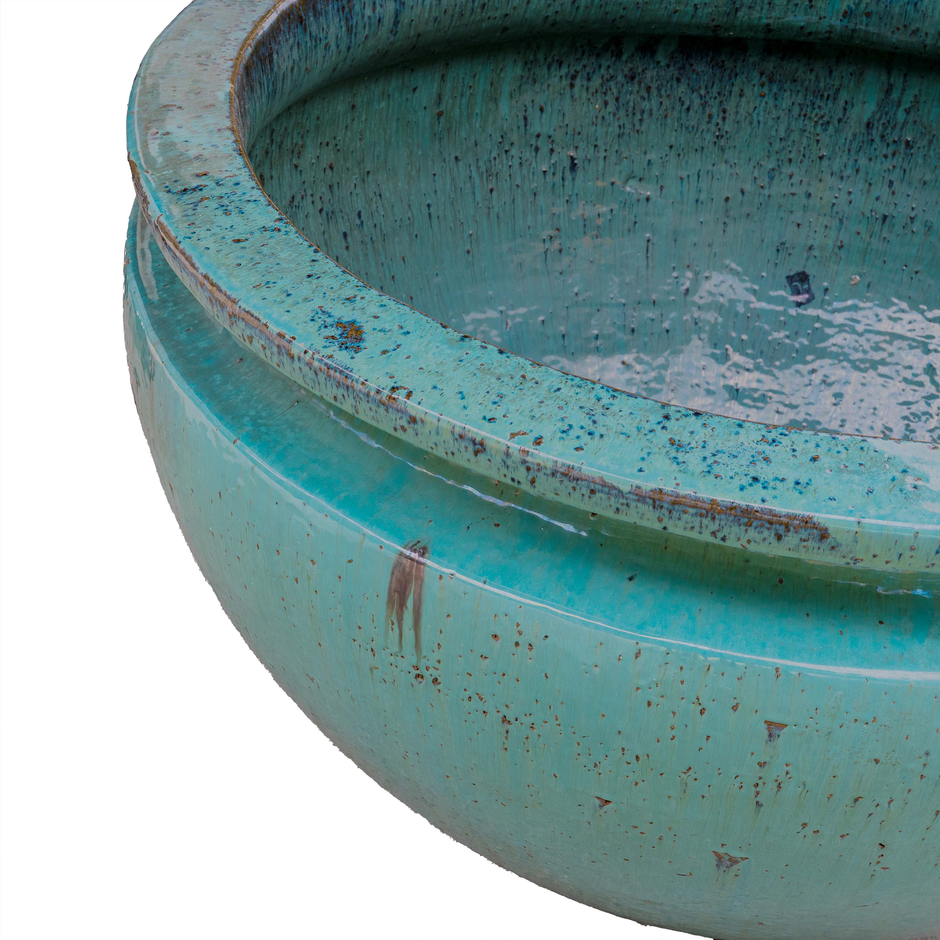 POOL GLAZED INSIDE BOWL