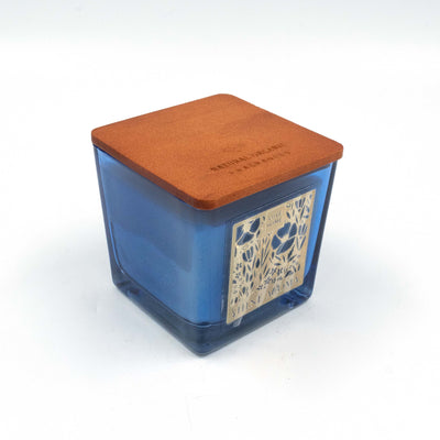 Aarom Block Jar Candle Blue