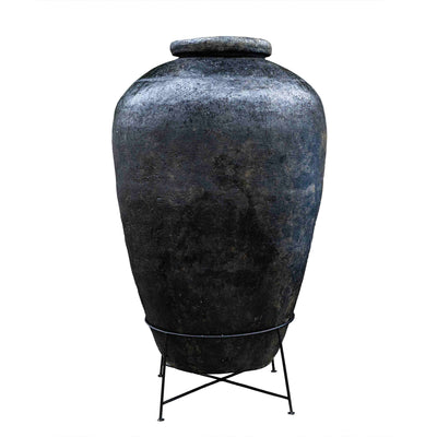 Rustic Terracotta Pot With Stand - 4.5 Feet