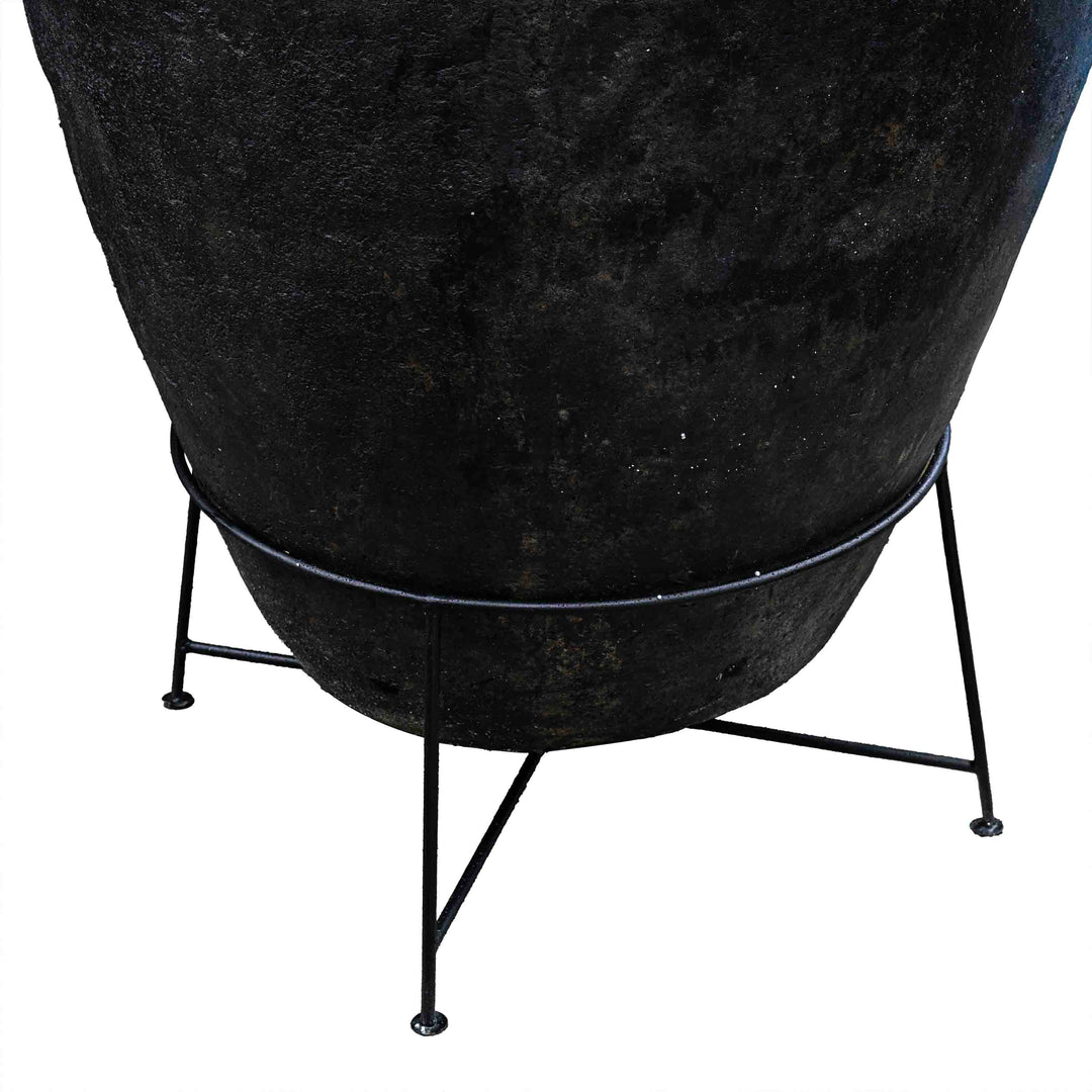 Rustic Terracotta Pot With Stand - 4.5 Feet