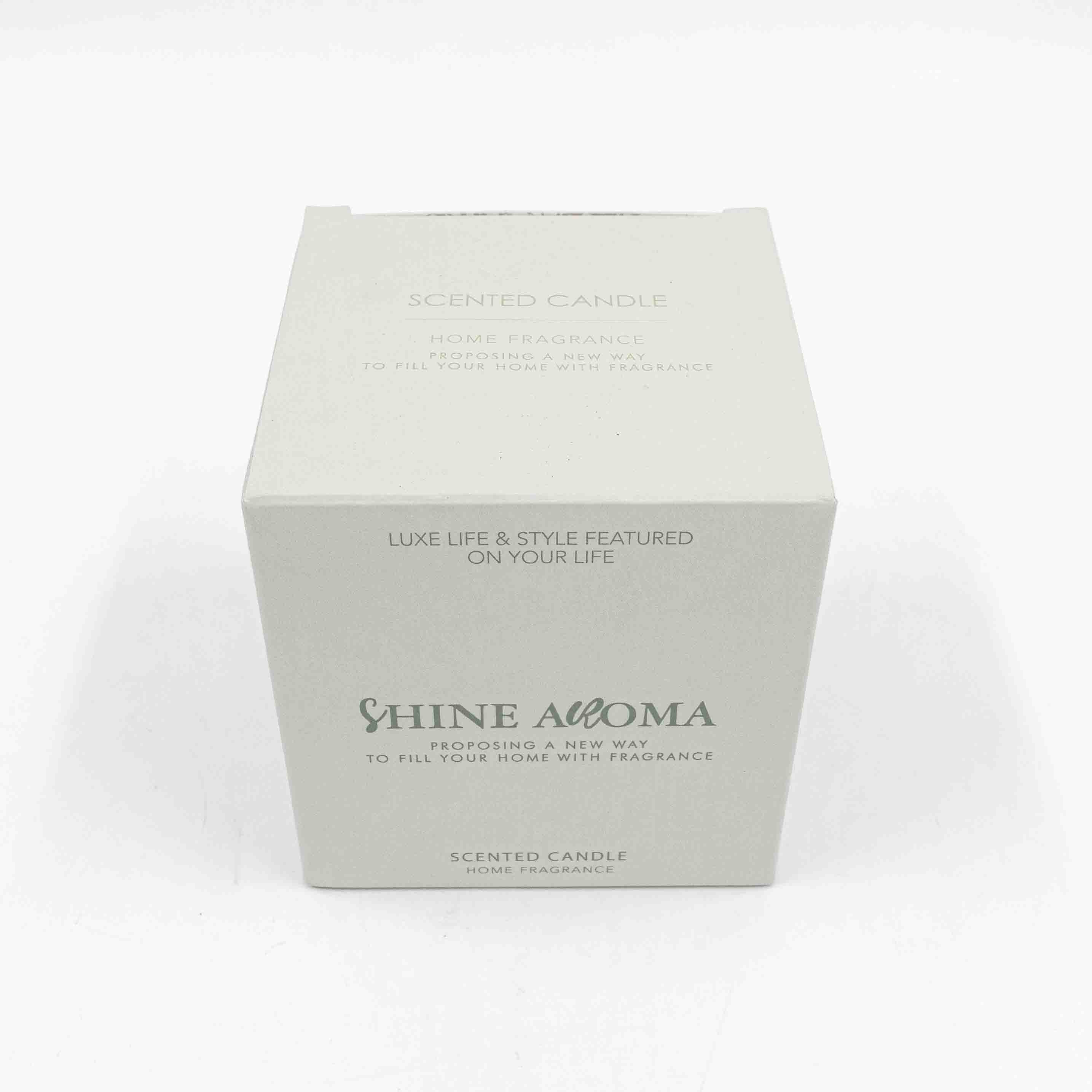 Aarom Block Jar Candle Brown
