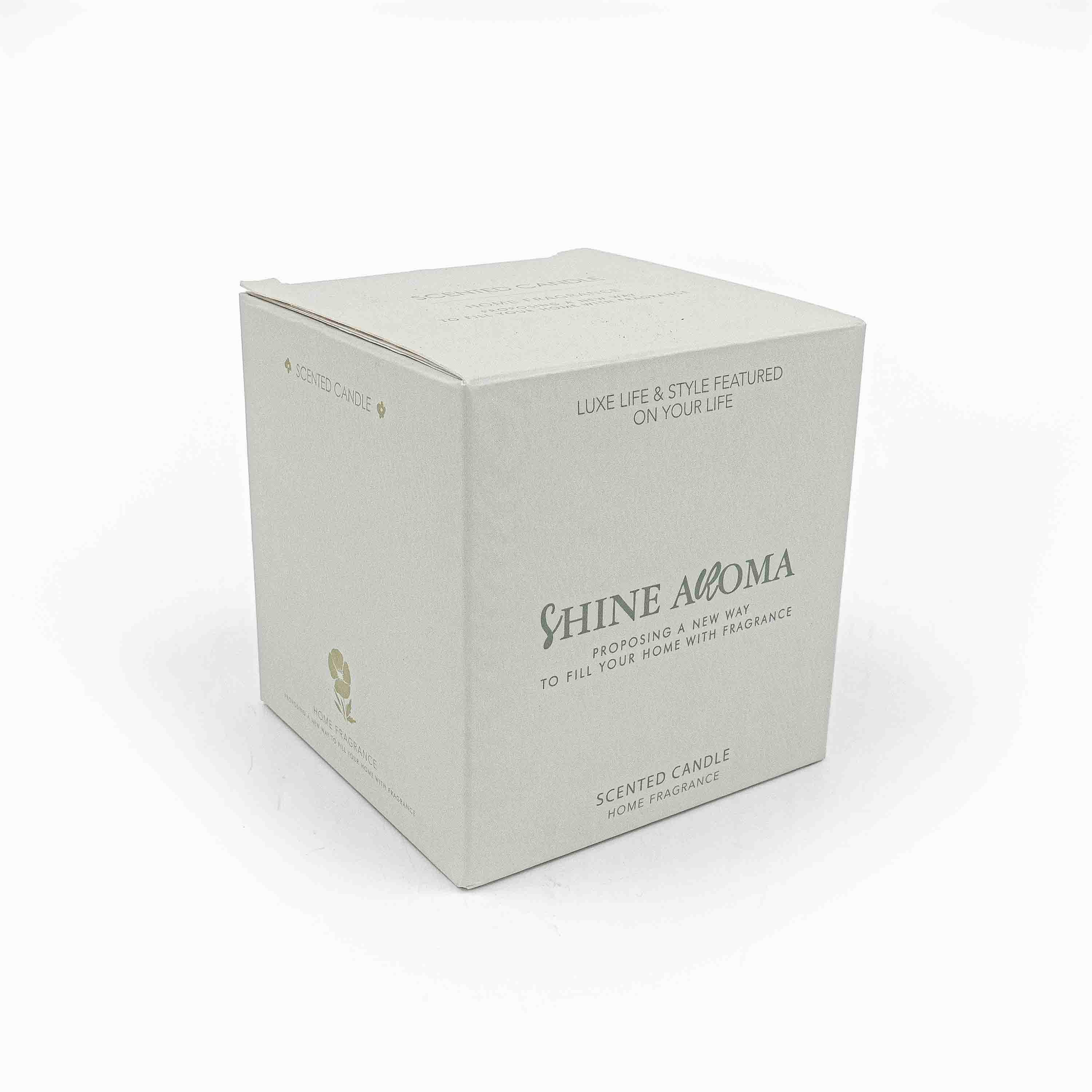 Aarom Block Jar Candle Brown