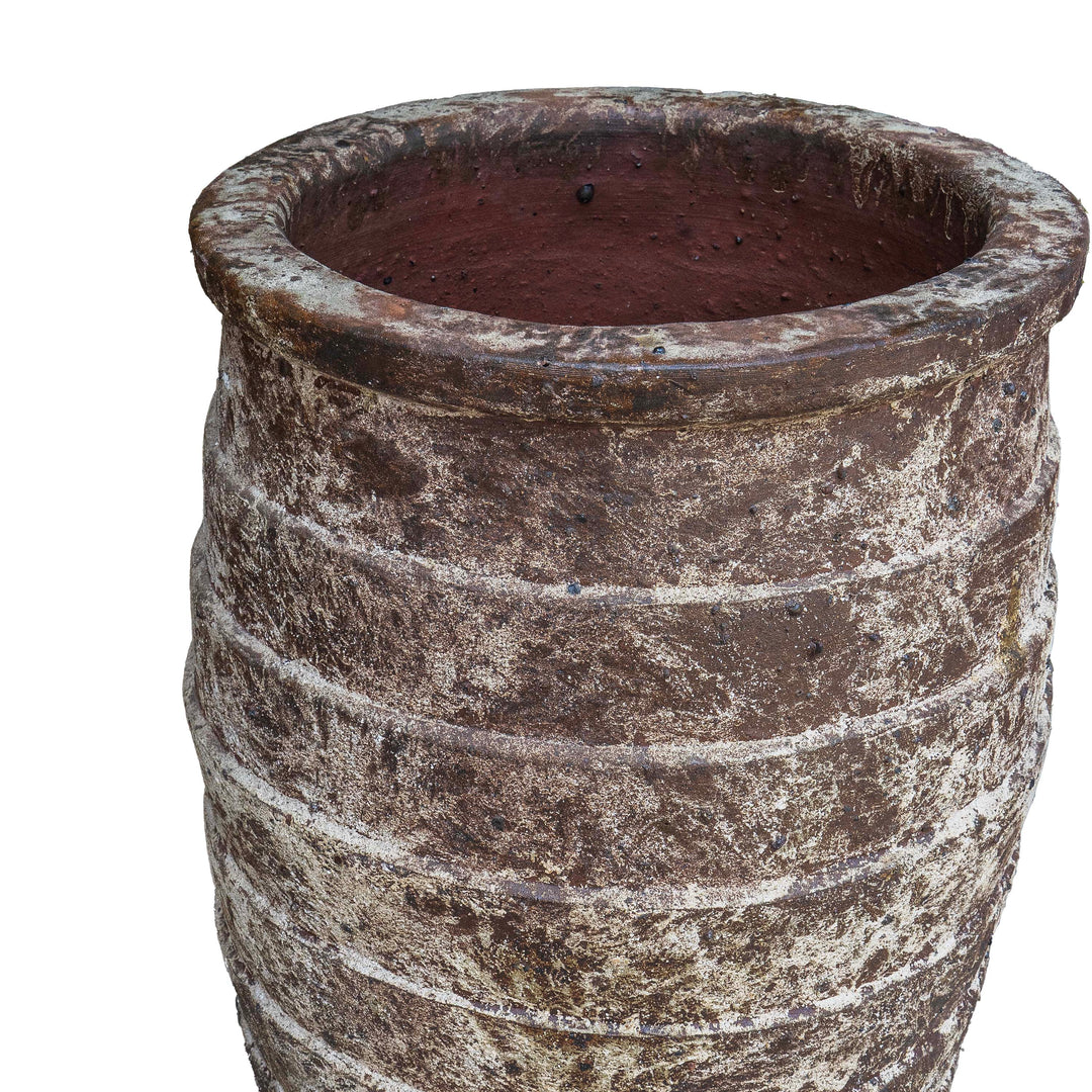 Ancient Rust Round Pot